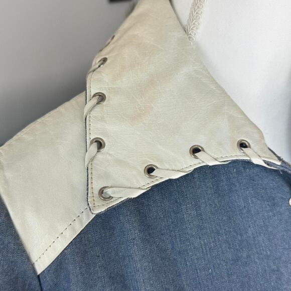 Vintage worldknits denim leather - Picture 5 of 8